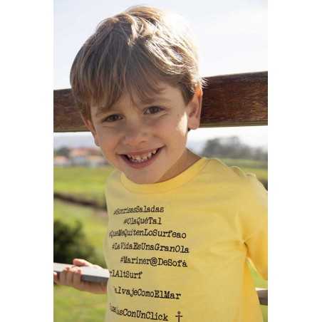 CAMISETA MINI HASHTAGS 