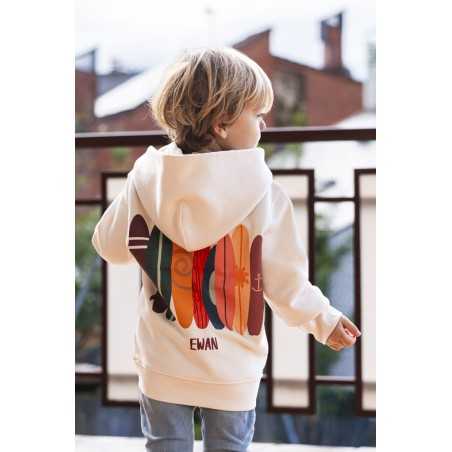 SUDADERA CAPUCHA MINI SURF SCHOOL